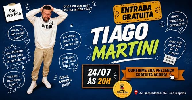 Imagem do SOR TIAGÃO no SÃO LÉO COMEDY