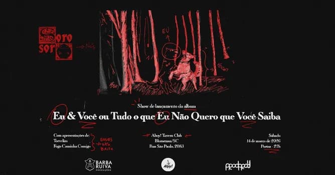 Imagem do SOROSORO | lançamento do novo álbum no Ahoy! Tavern Club