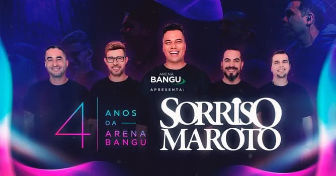 Imagem do Sorriso Maroto | 13SET (DOM) | Arena Bangu (Bangu Shopping)