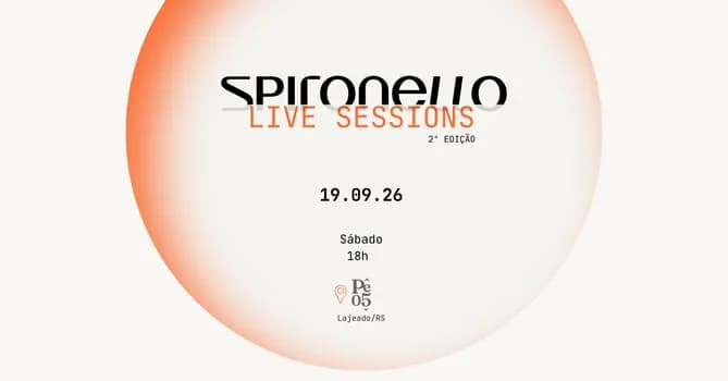 Imagem do SPIRONELLO LIVE SESSIONS - 2ª Edição