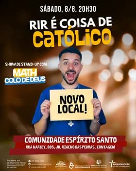 Imagem do STAND-UP CATÓLICO - MATH COLO DE DEUS