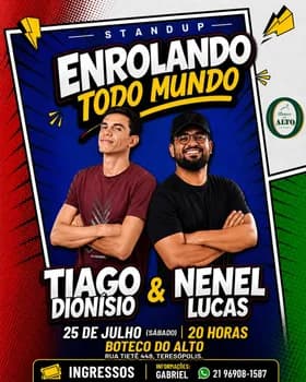 Imagem do Stand Up com Tiago Dionisio e Nenel Lucas - Bartequim - Meier