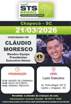 Imagem do STS CHAPECÓ HERBALIFE- EVENTO MAIS JANTAR DE NEGÓCIO