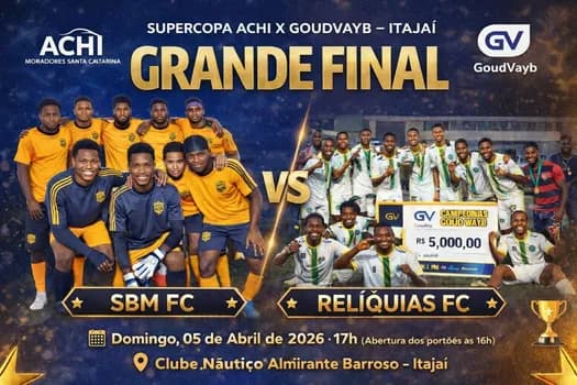 Imagem do Supercopa ACHI X Goudvayb Grande Final 2026 | SBM FC x Relíquias FC