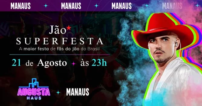Imagem do SUPERFESTA DE FÃS DO JÃO - MANAUS