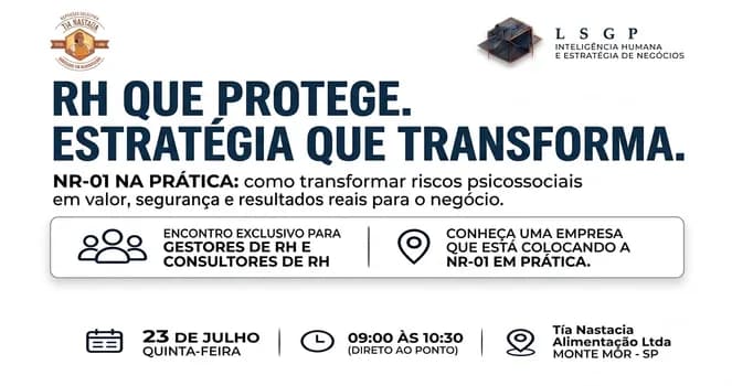 Imagem do TALK : RH QUE PROTEGE. ESTRATÉGIA QUE TRANSFORMA