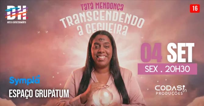 Imagem do Tatá Mendonça em "Transcendendo a Cegueira" - Betim