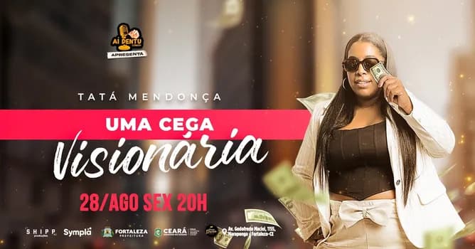 Imagem do TATÁ MENDONÇA em UMA CEGA VISIONÁRIA EM FORTALEZA ~ 28/AGO SEX 20h