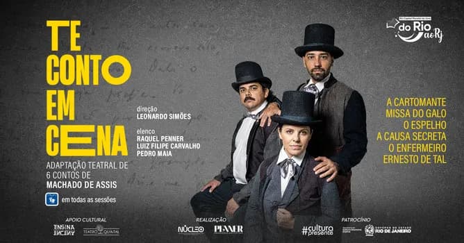 Imagem do TE CONTO EM CENA - A Cartomante, Missa do Galo e O Espelho