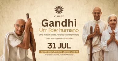 Teatro: Gandhi, um líder humano em São Paulo