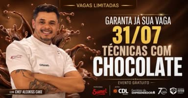 TÉCNICAS DE CHOCOLATE - Aprenda a trabalhar com chocolate de forma profissional em Esteio