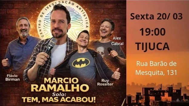 Imagem do TEM, MAS ACABOU! Solo de Marcio Ramalho e convidados na Tijuca