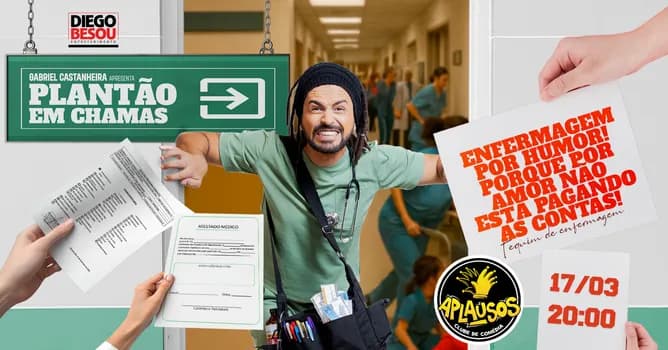 Imagem do @tequimdeenfermagem - Plantão em Chamas - Gabriel Castanheira em Brasília