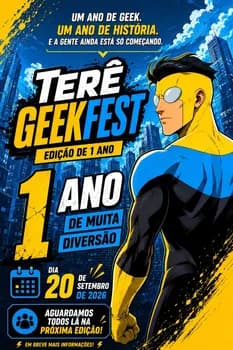 Imagem do TERÊ GEEK FEST - 1 ANO