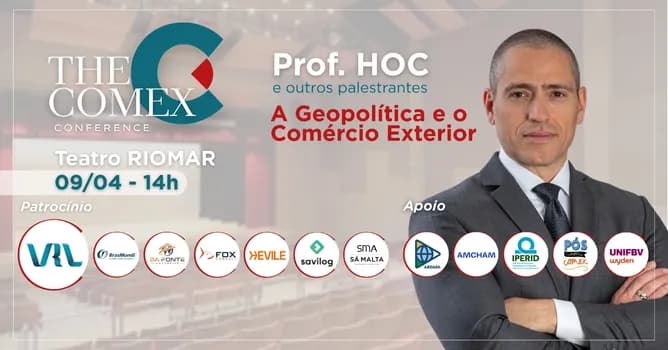Imagem do THE COMEX CONFERENCE: A Geopolítica e o Comércio Exterior