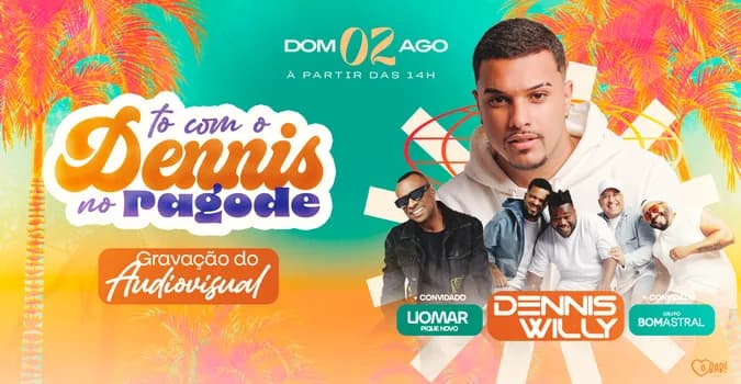 Imagem do TO COM O DENNIS NO PAGODE - GRAVAÇÃO DO AUDIOVISUAL COM LIOMAR + BOM ASTRAL