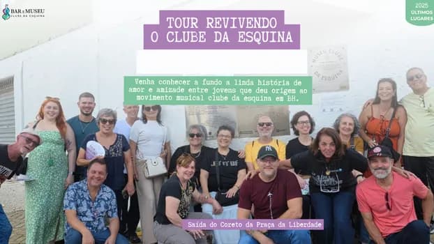 Imagem do Tour Revivendo o Clube da Esquina - Saída do Coreto da Praça da Liberdade - 16/5 Sábado 8Hs