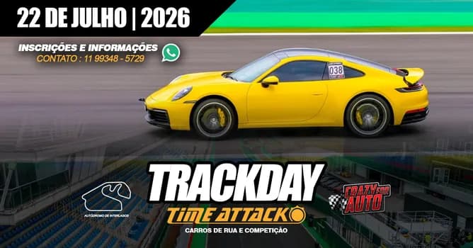 Imagem do TRACK DAY E TIME ATTACK EM INTERLAGOS - 22 DE JULHO DE 2026