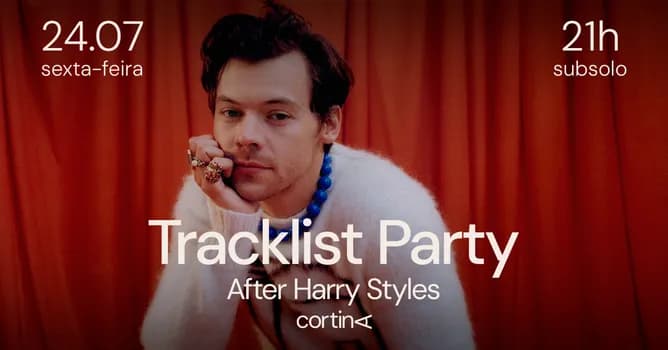 Imagem do TRACKLIST PARTY: AFTER HARRY STYLES | 24.07 | CORTINA
