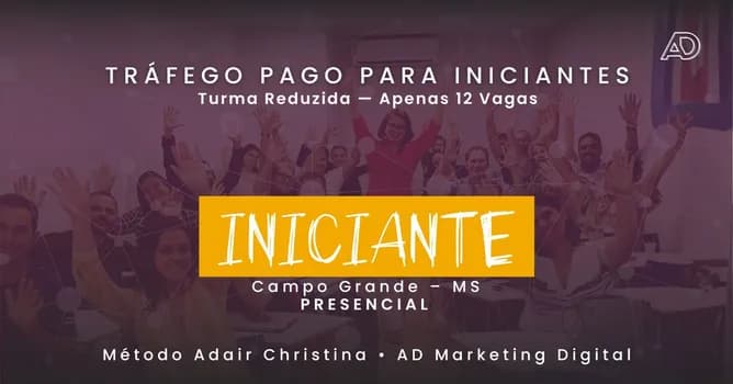 Imagem do Tráfego Pago Essencial + Inteligência Artificial (Presencial)