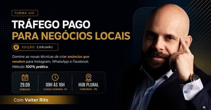 Imagem do Tráfego Pago para Negócios Locais. Turma VIII