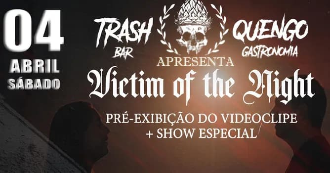 Imagem do Trash Bar Apresenta: Beyond the Touch + Rising Fire - Pré-exibição Video Clipe Victim Of The Night