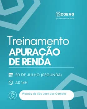 Imagem do TREINAMENTO APURAÇÃO DE RENDA