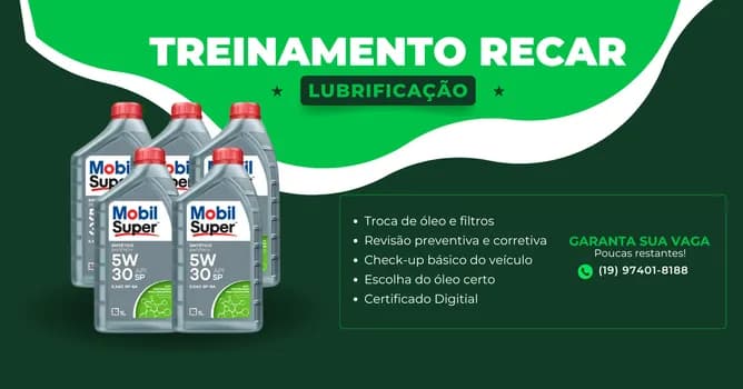 Imagem do Treinamento de Lubrificação Automotiva