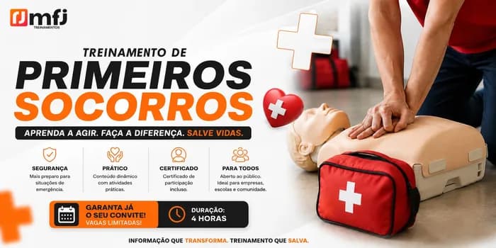 Imagem do Treinamento de Primeiros Socorros | MFJ Treinamentos