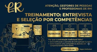 Treinamento Entrevista e Seleção por Competências - 05/08 em Dourados