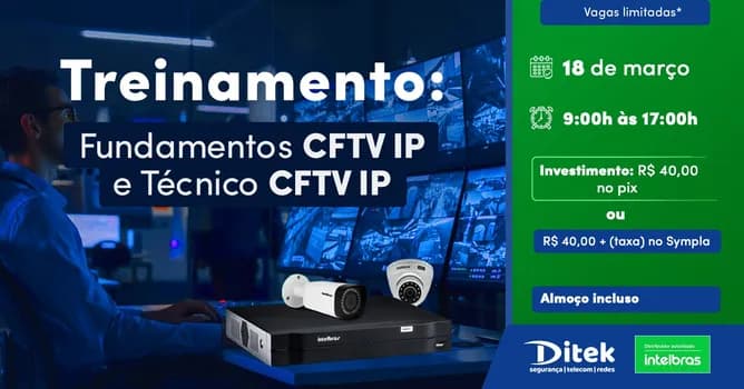 Imagem do Treinamento: Fundamentos de CFTV IP e Técnico em CFTV IP