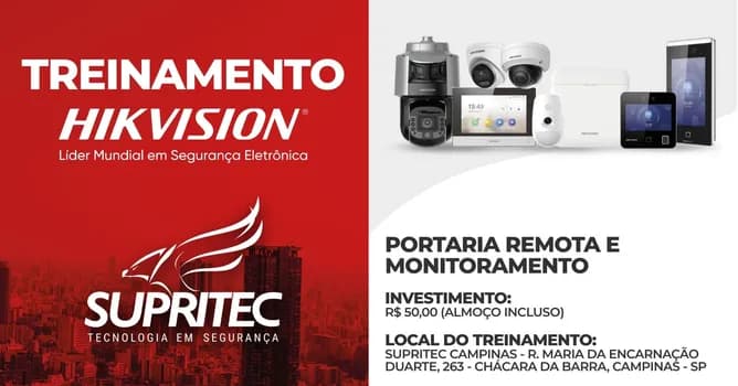 Imagem do TREINAMENTO HIKVISION - MONITORAMENTO E PORTARIA REMOTA