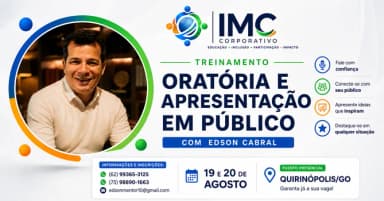 TREINAMENTO - ORATÓRIA E APRESENTAÇÃO EM PÚBLICO (TURMA I) em Quirinópolis
