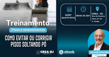 Treinamento: Pisos e Revestimentos - Como Evitar ou Corrigir Pisos Soltando Pó em Rio de Janeiro