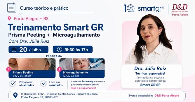 Imagem do Treinamento Smart GR: Prisma Peeling e Microagulhamento em Porto Alegre