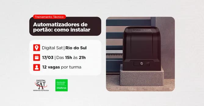 Imagem do Treinamento Técnico - Automatizadores de Portão: como instalar | Rio do Sul