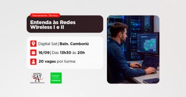 Treinamento Técnico - Entenda às redes wireless I e II | Balneário Camboriú em Balneário Camboriú