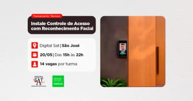 Treinamento Técnico - Instale Controle de Acesso com Reconhecimento Facial | São José em São José