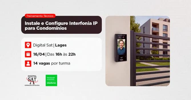 Imagem do Treinamento Técnico - Instale e Configure Interfonia IP para Condomínios| Lages