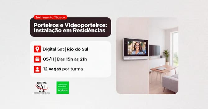 Imagem do Treinamento Técnico - Porteiros e Videoporteiros: Instalação em residências | Rio do Sul