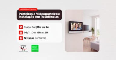 Treinamento Técnico - Porteiros e Videoporteiros: Instalação em residências | Rio do Sul em Rio do Sul