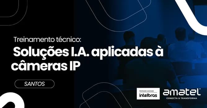 Imagem do Treinamento Técnico: soluções I.A. aplicadas à câmeras IP