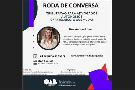 Imagem do Tributação para Advogados Autônomos CNPJ técnico: o que muda?