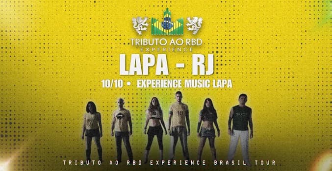 Imagem do TRIBUTO AO RBD EXPERIENCE NA LAPA - RIO DE JANEIRO