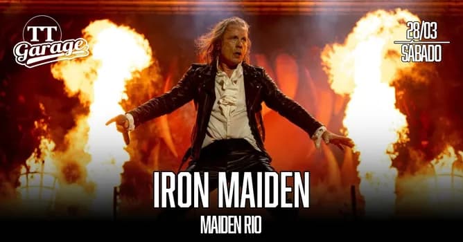 Imagem do Tributo Iron Maiden com a banda Maiden Rio - Sábado - 28/03