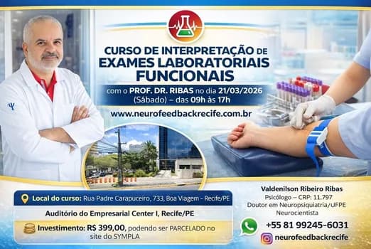 Imagem do TURMA - 21/03/2026 (Sábado) - INTERPRETAÇÃO DE EXAME DE SANGUE COM O PROF. Dr. RIBAS
