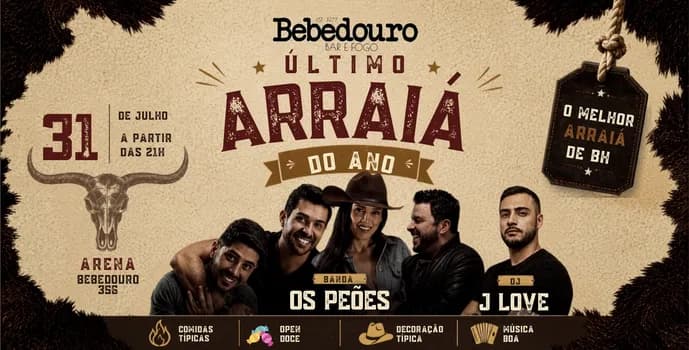 Imagem do ÚLTIMO ARRAIÁ DO ANO | BEBEDOURO BAR E FOGO | Espaço 356