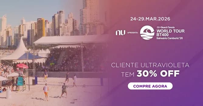 Imagem do Ultravioleta 30% - World Tour BT400 Balneário Camboriú 2026 - Ingressos Quadra Central