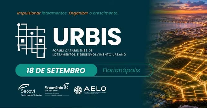 Imagem do URBIS 2026 - Fórum Catarinense de Loteamentos e Desenvolvimento Urbano