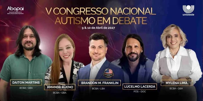 Imagem do V Congresso Nacional Autismo em Debate: Análise do Comportamento Aplicada à Saúde e Educação